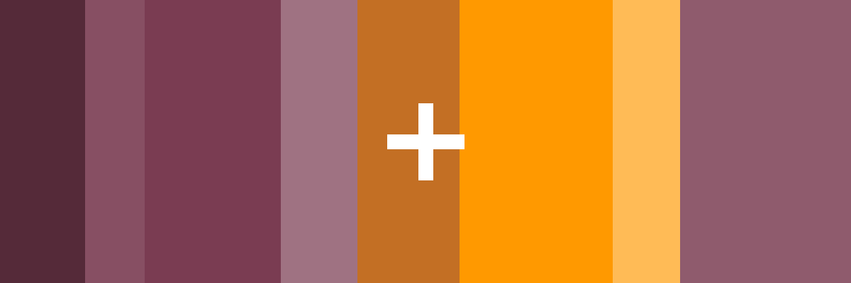 Paint-chip stripe plate in the colours used for Accessorize entries on 110 + 2.