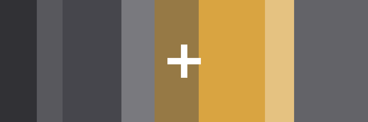 Paint-chip stripe plate in the colours used for Uncategorized entries on 110 + 2.